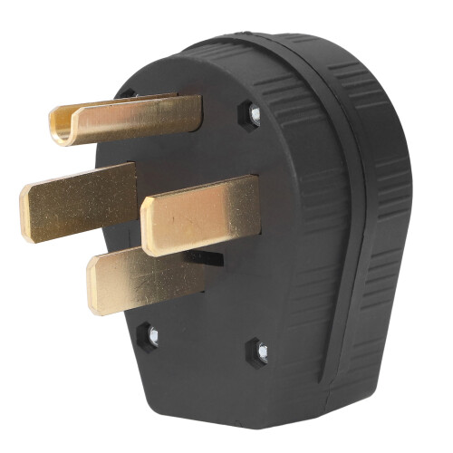 Υψηλής απόδοσης αρσενικό βύσμα NEMA14-50P 50A, 4 ακροδέκτες, σύνδεσμος τροφοδοσίας 125/250V
