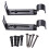 ULTNICE Curtain Rod Support Bracket Adjustable Iron Black 2Pcs 4x1.6x0.6In 1