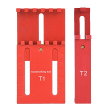 Dieptemeetinstrument voor houtbewerking, spleetmeter, aluminiumlegering zaagtandliniaal, precisiemeetliniaal met stabiele prestaties en flexibele