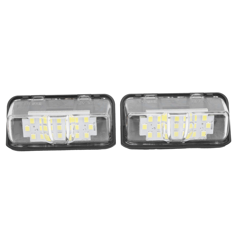 Dot Certified Led License Plate For Toyota Camry Highlander Avalon Prius C Yaris, Full Led Super Bright Xenon Plug And Play Even Light/White 9180479938576