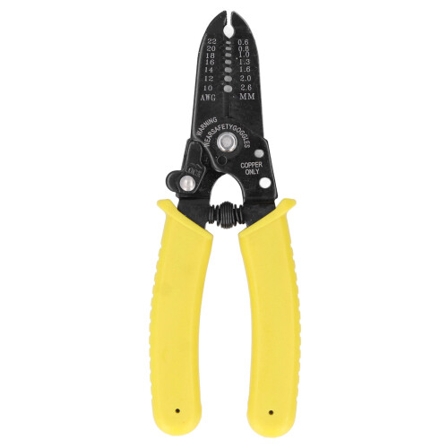 Ergonomic Wire Stripper Tool with Safety Lock, Multi-Function Hand Tool for Stripping10-24AWG Wires Fast and Accurately