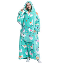 Thermal Insulation Material Oversized Hooded Blanket Spacious Front Pocket Super Soft Comfortable Warm Flannel Adjustable Fit Warm Cozy Hooded