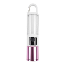 Linterna de camping recargable por USB QenASHaing, 7 modos, luz cálida de 360, gancho, portátil e impermeable – Compatible con carga USB