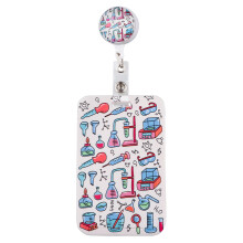 Rotatable Badge Reel Card Holder Rotating Retractable Badge Holder For Doctor Nurse Employees Students Healthcare Worker