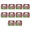 10Pcs Cute Christmas Paper Cake Container Boxes Durable Muffin Case 8