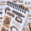 Vintage αυτοκόλλητα Washi για Scrapbooking & Journaling – 50 φύλλα, συμβατά με ανεπιθύμητα 4