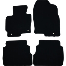Floor Mats Compatible with 13-16 Mazda CX-5, Black Nylon Flooring Protection Interior Carpets by IKON MOTORSPORTS, 2014 2015 2016