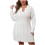 Γυναικεία Plus Size Πουλόβερ Φόρεμα V Λαιμόκοψη Μακρυμάνικη Ραβδωτή Πλεκτή Φούστα 1