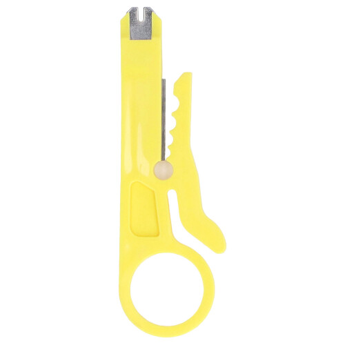 Network Cable Cutter With Durable Plastic Construction, Punch Down Tool And Mini Wire Stripper Set, Adjustable Stripping Blade For UTP STP Telephone