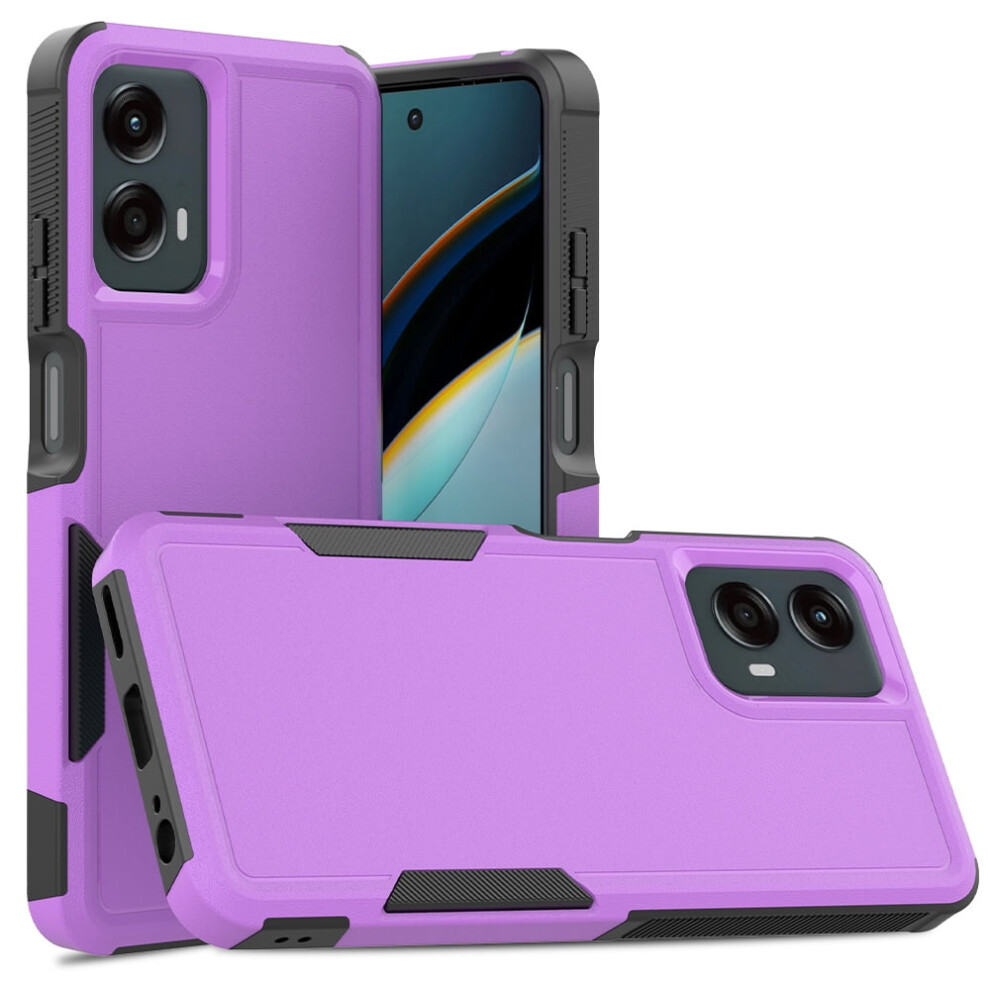 Defender Case For Motorola Moto G 5G 2024 Â Heavy Duty, Dustproof, Shockproof, Non-Slip, Purple 9193271796916