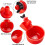 Chicken Waterer, 12-Pack Plastic Chicken Water Cups with 3/8-inch Threaded Drill 3