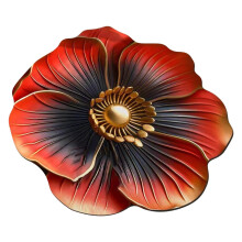 Rug 40x40cm Shaped Flower Diatom Pulp Carpet with QuickDrying and AntiSlip Features Washable Rug Red 40x40cm