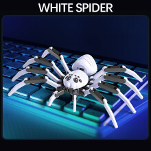 Robot Spider Action Figure, T13 PVC Model, Multi-Joint Movable, 3D Simulation with Suction Cup – Wall/Window/Desktop Decor