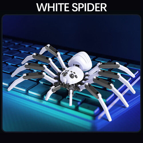 Robot Spider Action Figure, T13 PVC Model, Multi-Joint Movable, 3D Simulation with Suction Cup – Wall/Window/Desktop Decor