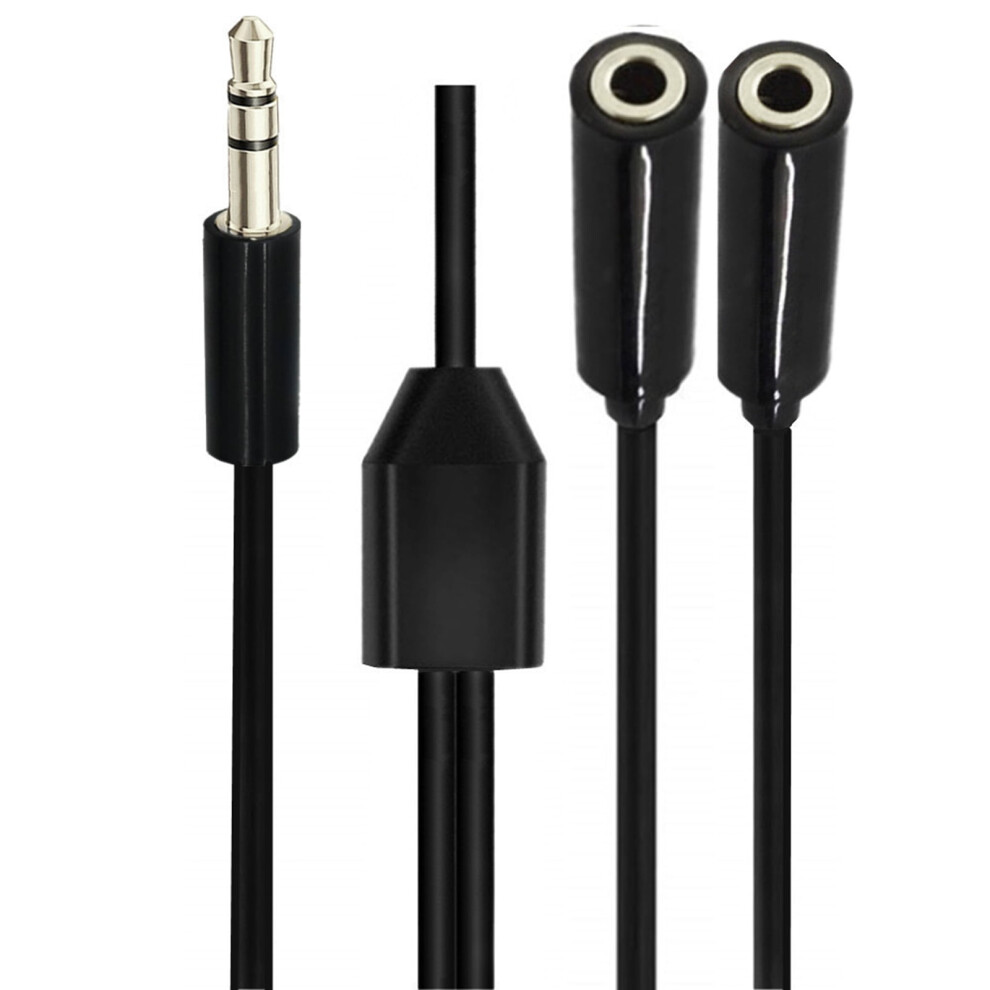 2 In 1 Headsets Adapter Microphones Headphone Splitter 3.5Mm Male/Female To 2 Female/Male Adapter Cable For Smartphones 9485826594727