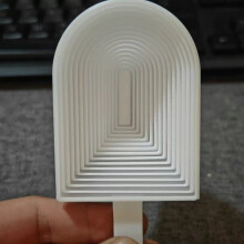 1PC WHITE 8CM 3D printed carrot tower stress relief, prank gift for friends, birthday present.