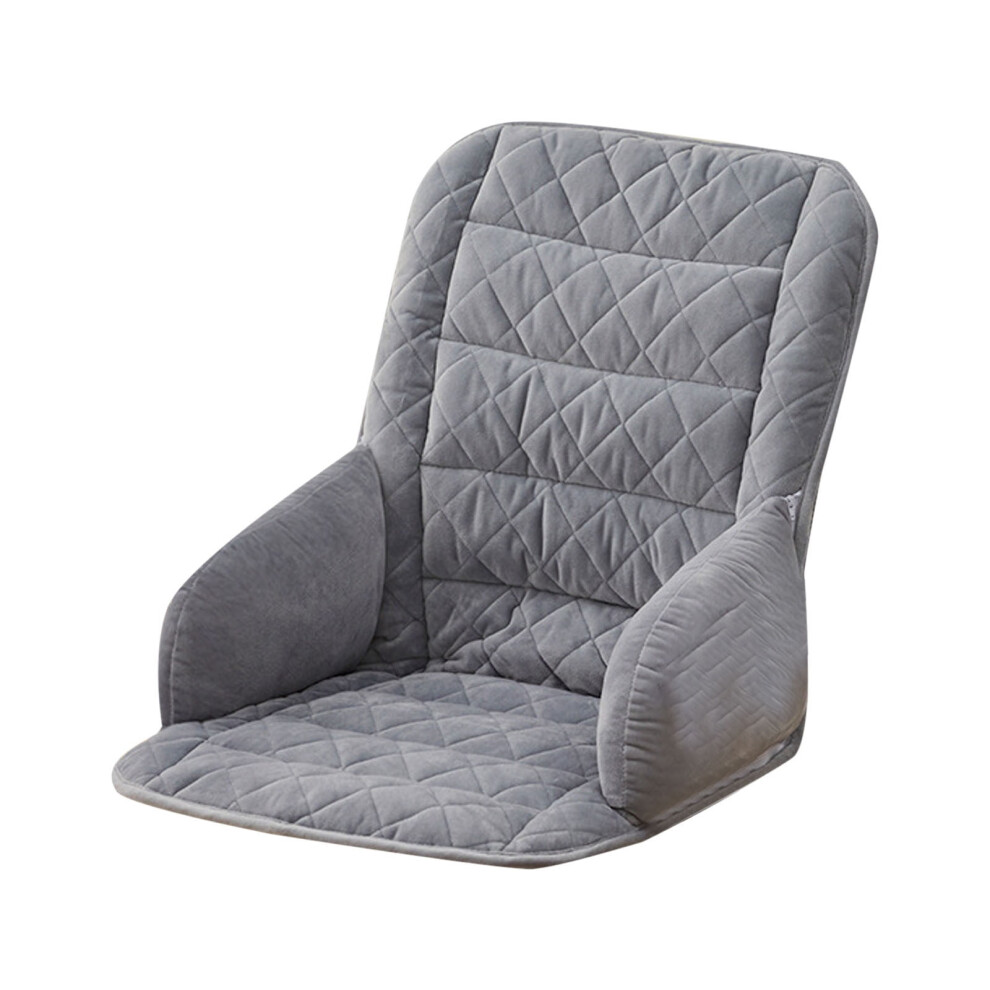 Office Chair Cushion With Lumbar Support Gray 9418476953392