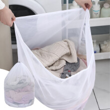 Drawstring Mesh Laundry Bag for Delicates – Large, Machine Washable, Compatible with Washer & Dryer