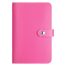 Hot Pink Paper Money World Currency Collection Album, 55 Pockets for Banknotes, Bills, Stamps, Cards – Compatible with Standard Sizes