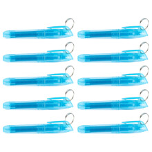 Juego de 10 marcadores fluorescentes de colores con anillos metálicos, de secado rápido, ideales para diarios, calendarios y cuadernos.