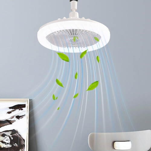 Ventilateur de plafond avec lumière LED et télécommande 1