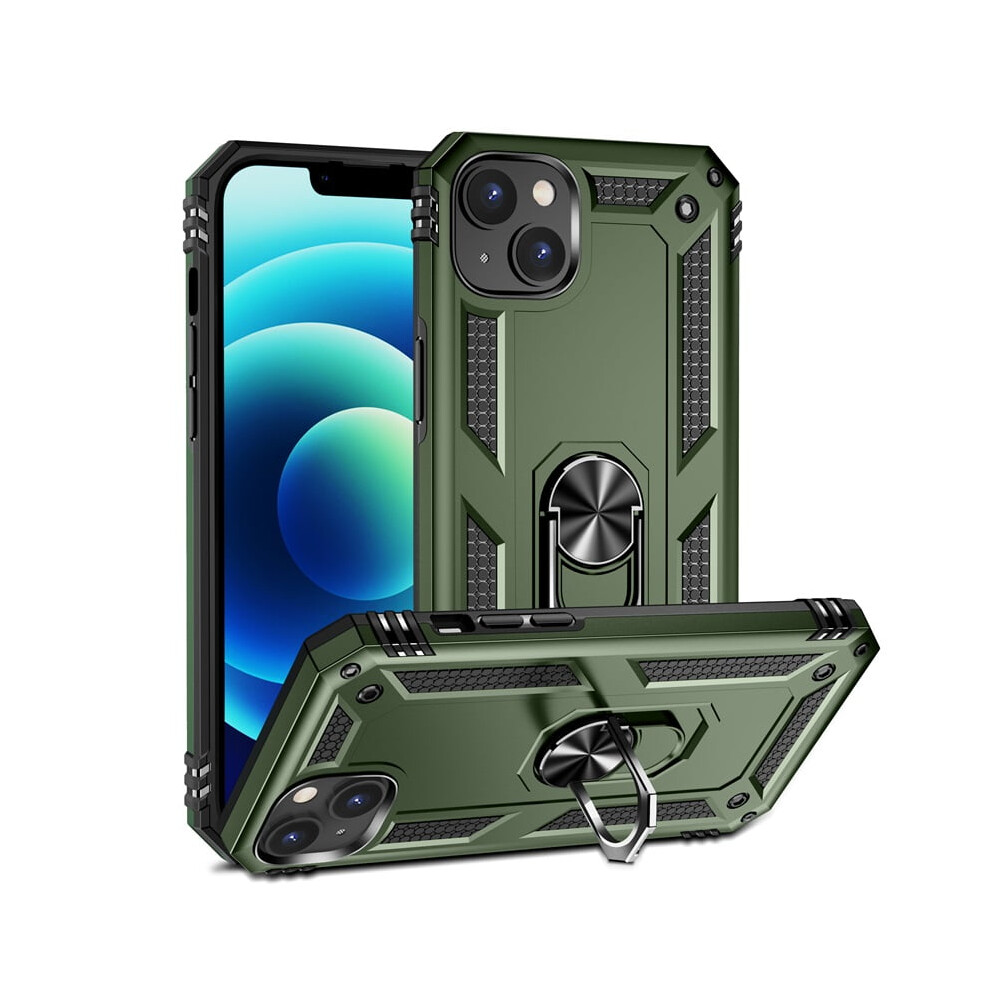 Military Grade Shockproof Case For Iphone 15 Plus (6.7"), Army With Kickstand Â Compatible With Iphone 15 Plus Green 9485826597551