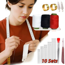 Steel Needles for Hand Sewing Kit, 34Pcs Portable DIY Embroidery Crafting Set – Compatible with All Hand Sewing Needs