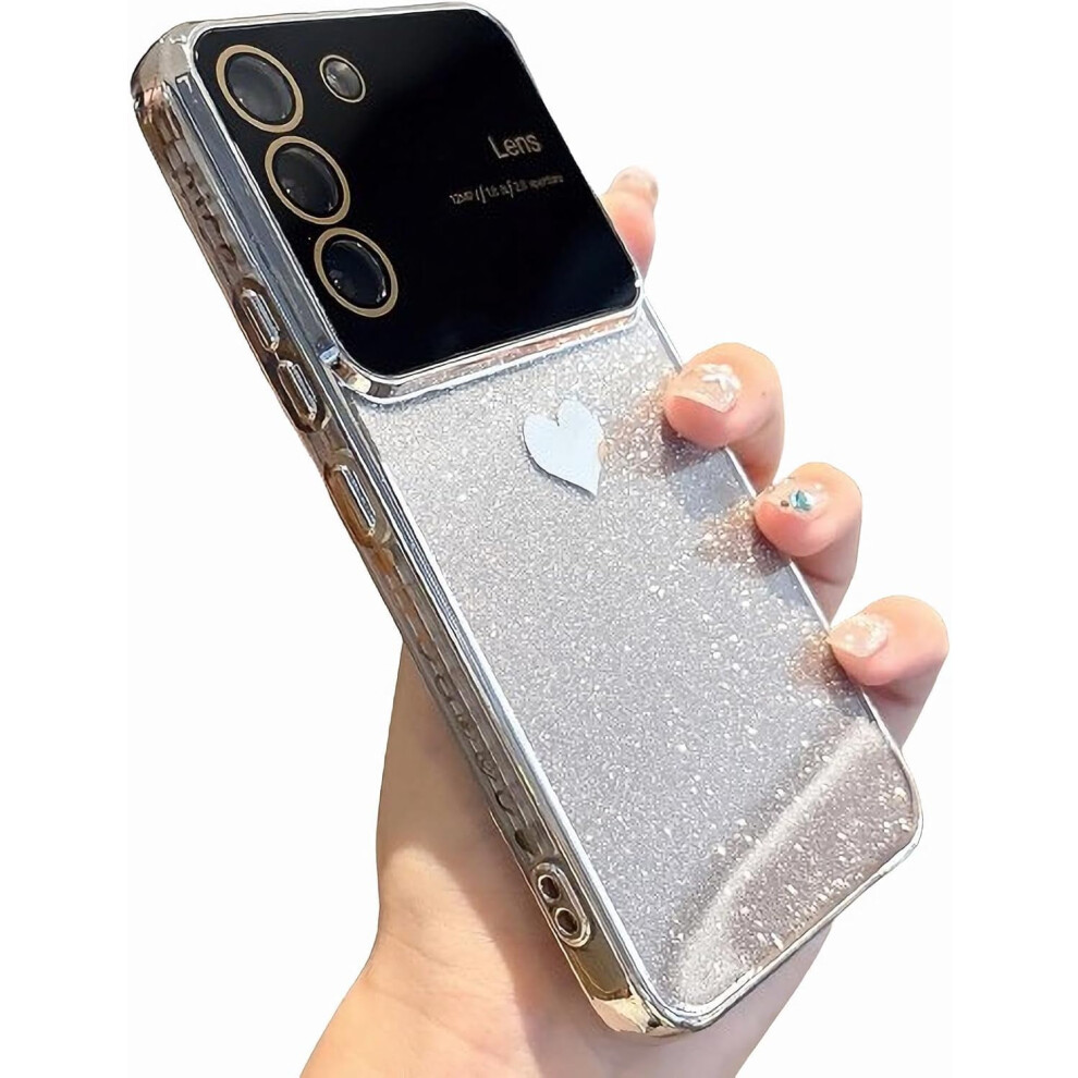 Heart Phone Case For Samsung Galaxy S22 Gradient Glitter 9130661372046