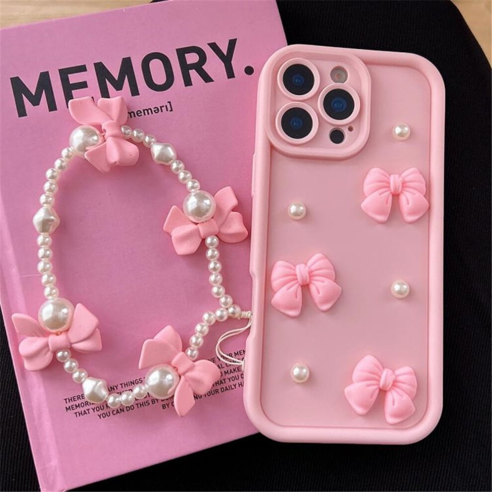 Iphone 15 Pro Max Soft Silicone Shockproof Case With 3D Bow 941196970367