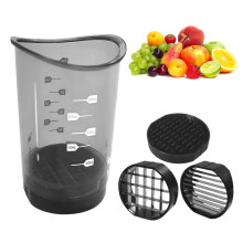 Cup Slicer 2025 Upgraded Fruit Slicing Cup With Removable & Push Plate Egg Grape Strawberry Cutter Kitchen Gadget Vegetable Cutter