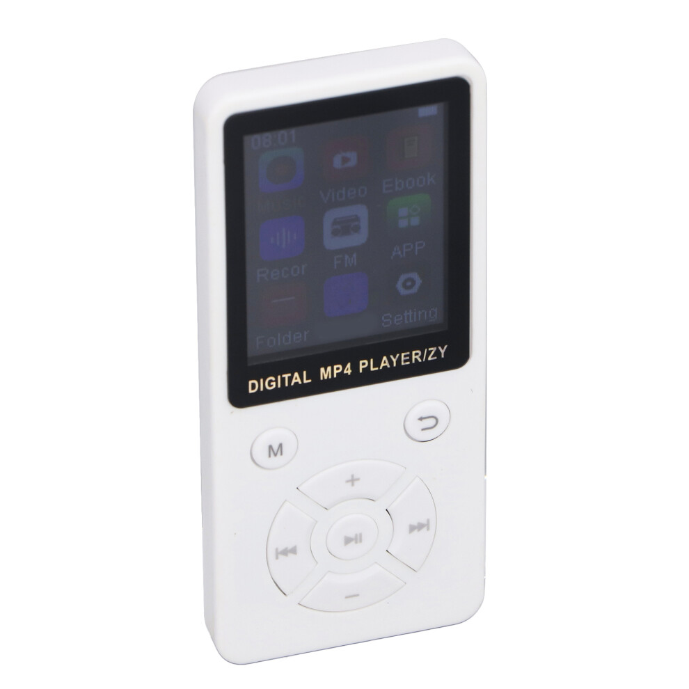 64Gb Bluetooth 5.0 Mp3 Mp4 Player With 1.8" Screen & Speaker In White 9431387173307