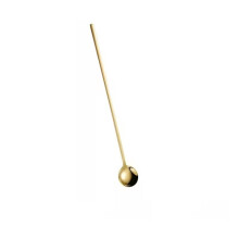 Stainless Steel Brown Round-Head Mixing Spoon 1 PC