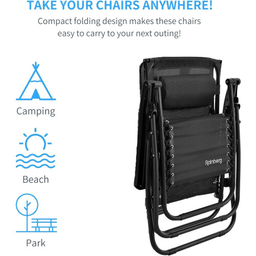 Zero Gravity Lounger with Sun Shade 1