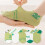 Boys' Green Frog Cartoon Socks Breathable Comfortable 5 1