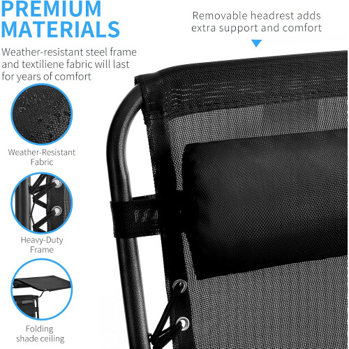 Zero Gravity Lounger with Sun Shade 2