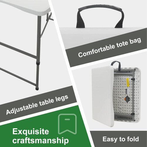 4ft Heavy Duty Portable Folding Table 1