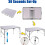 3ft Adjustable Aluminum Folding Table 4