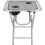 Grey Folding Side Table with Cup Holder 4