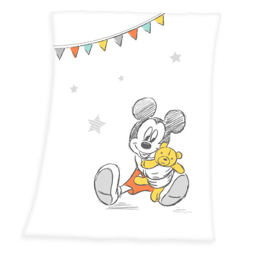 Mickey Mouse Fleecedecke für Kinder, weich und gemütlich
