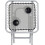Grey Folding Side Table with Cup Holder 5