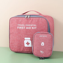 Emergency Prevention Kit, Student Portable Home Outdoor Kit, Durable Ripstop Fabric, Smart Internal Organization, Ideal Gift Choice 9.8x8.6 in