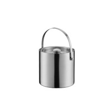 Stainless Steel Double Layer Ice Bucket With Lid For Cocktail Bars, Freezers, And Wine