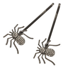 2 Stück Gothic-Spinnen-Haarnadeln für Frauen und Teenager-Mädchen – Accessoires im Horror-Stil