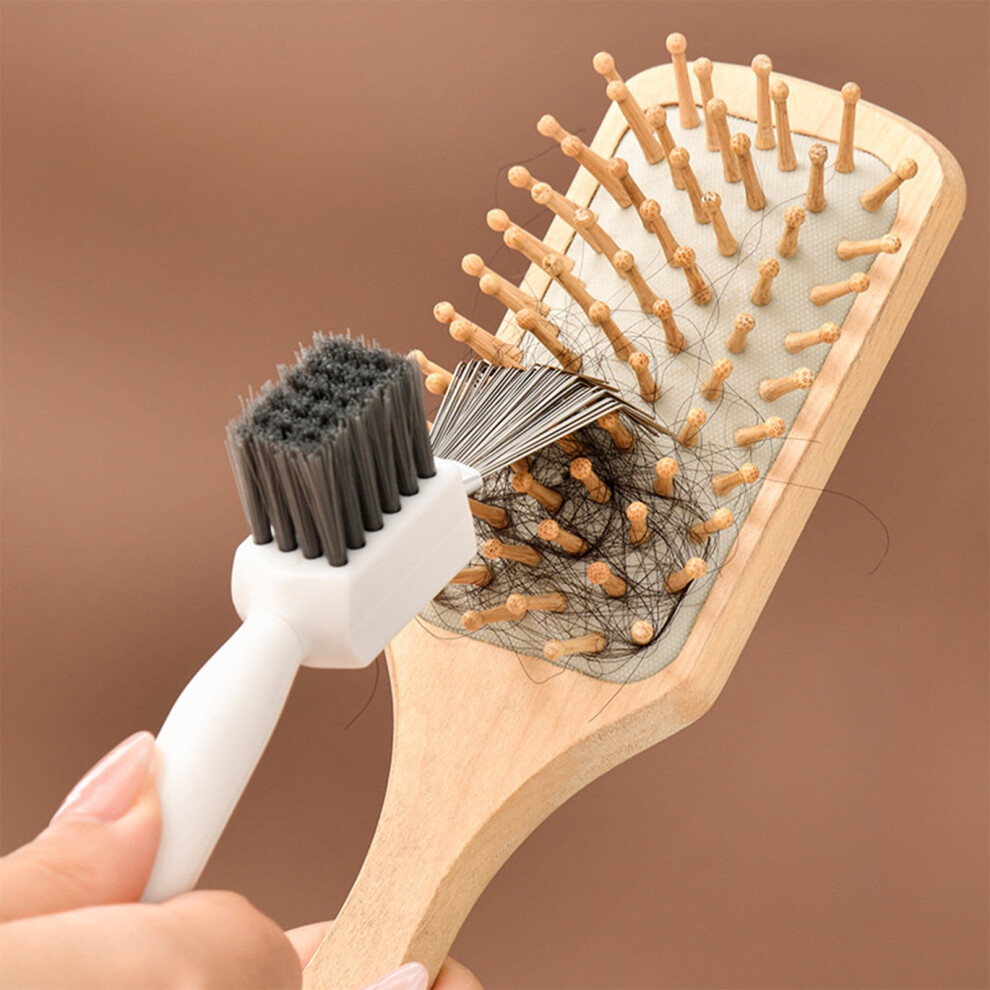 Hairbrush Cleaner Tool with Gentle Bristles for Combs and