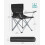 2-Pack Folding Camping Chairs with Cup Holder Black 2