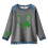 Dame sweatshirt med Shamrock-kunsttryk, grøn 3