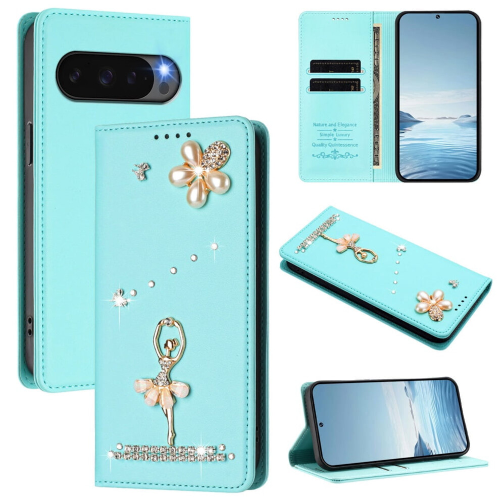 Rfid Blocking Ballet Girl Flip Wallet For Google Pixel 9130661368599