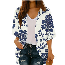 Womens Kimono Beach Cover Up Chiffon Cardigan Floral Tops Loose Capes