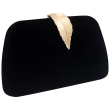 FRCOLOR Cosmetic Bag Cross Body Purse Shoulder for Woman Miss Banquet Black