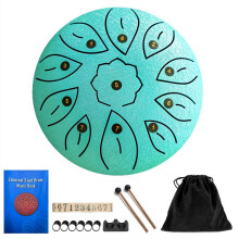 Steel Tongue Drum 6 Inch 11 Notes G Tone
